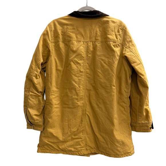 Lands' End Field Canvas Barn Coat in mustard yellow Size Large - Picture 2 of 9